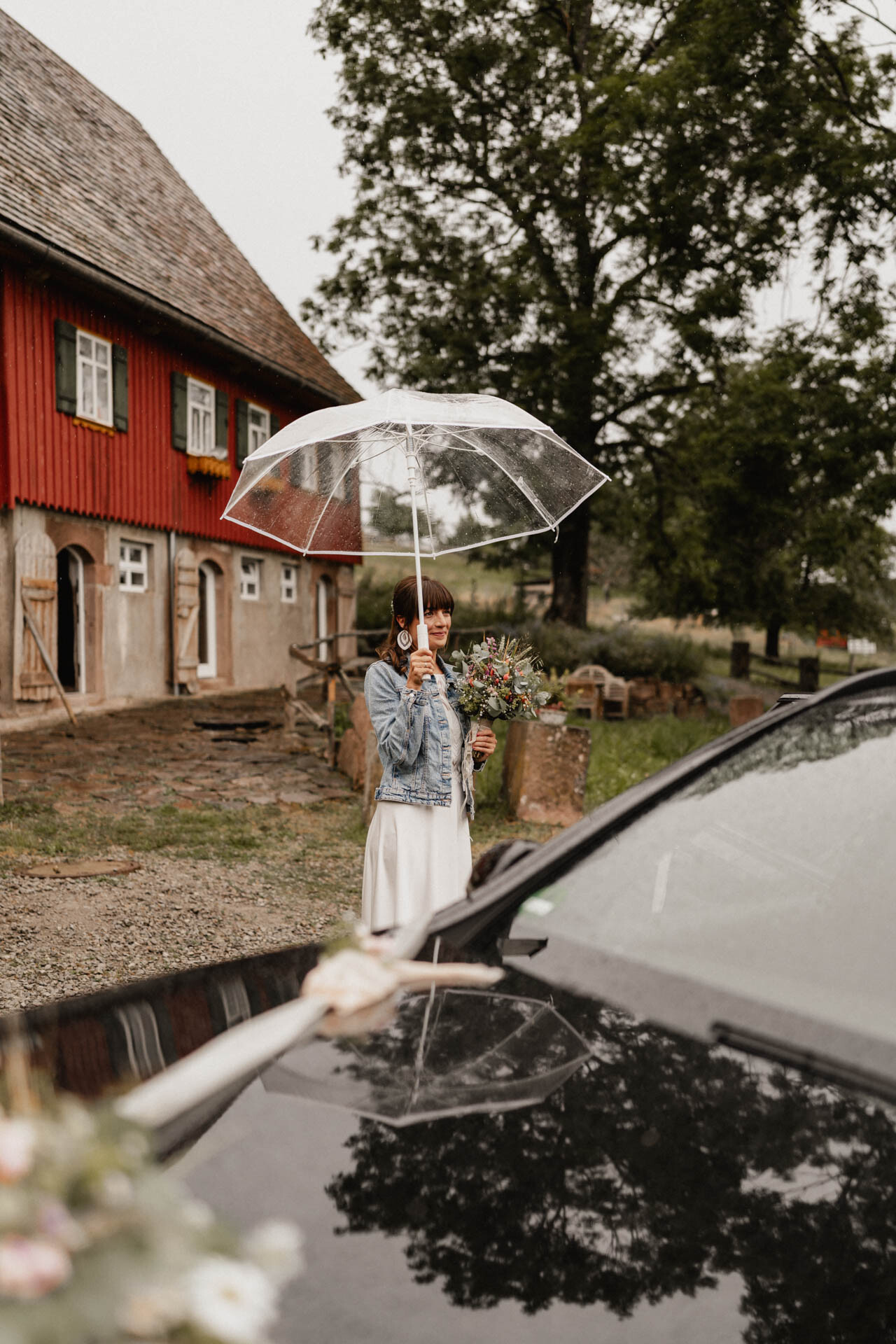 Regen während Hochzeit auf dem Theurerhof Speßhardt