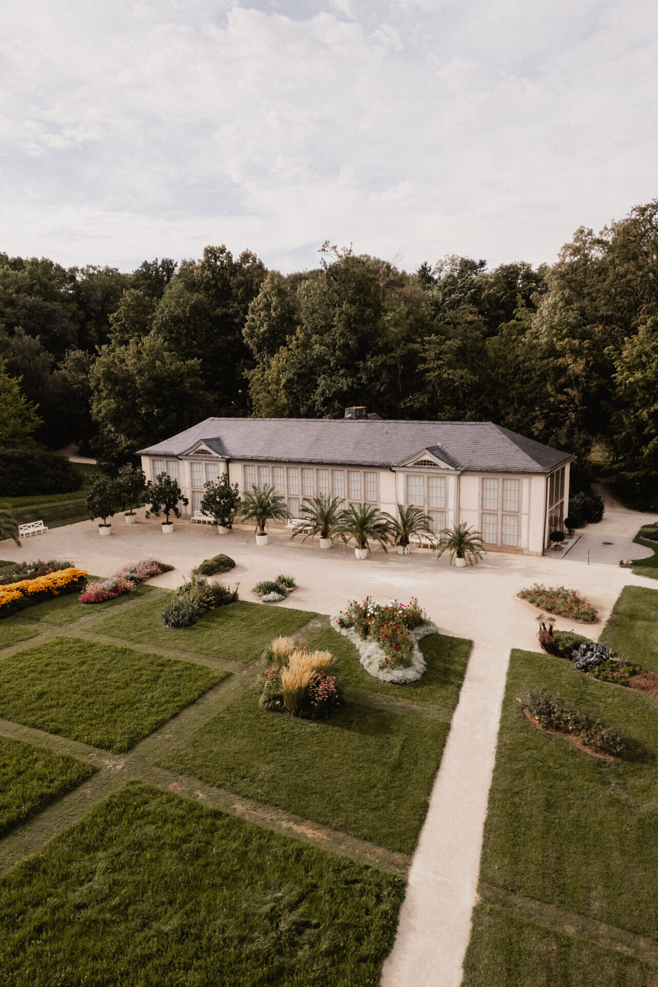 Drohnenaufnahme von Hochzeitslocation für Hochzeitsfotograf Ludwigsburg